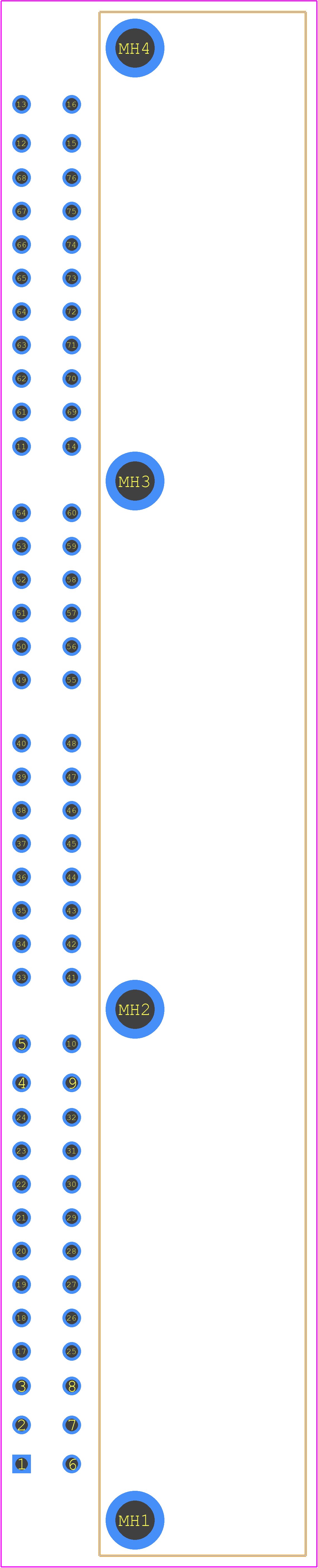 174915-6 - TE Connectivity PCB footprint - Other - Other - 174915-6-1