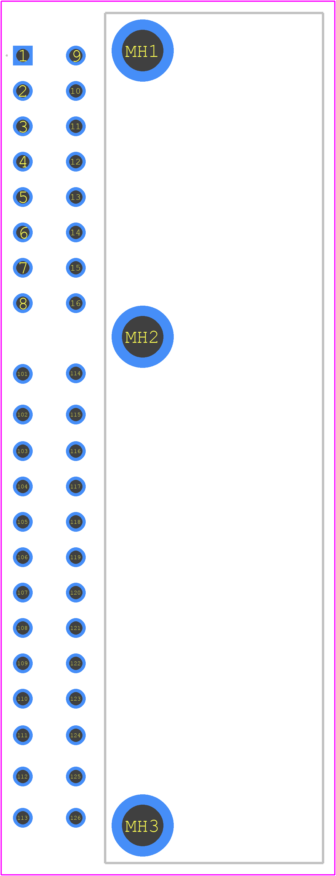 175446-6 - TE Connectivity PCB footprint - Other - Other - 175446-6-1