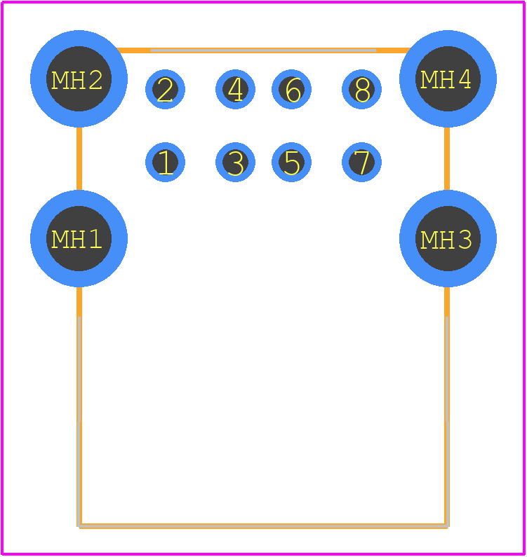 1903815-1 - TE Connectivity PCB footprint - Other - Other - 1903815-1-2