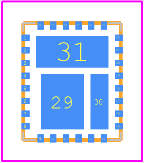 MIC24054YJL-TR - Microchip PCB footprint - Other - Other - MIC24054YJL-TR- 28-pin 5mm x 6mm QFN (JL)