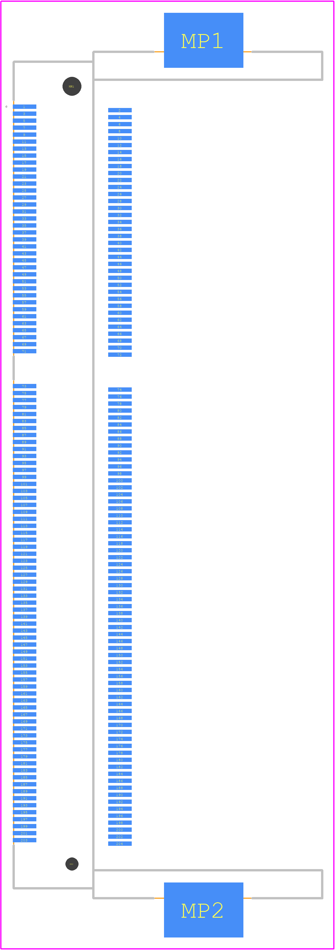2013310-1 - TE Connectivity PCB footprint - Other - Other - 2013310-1-3