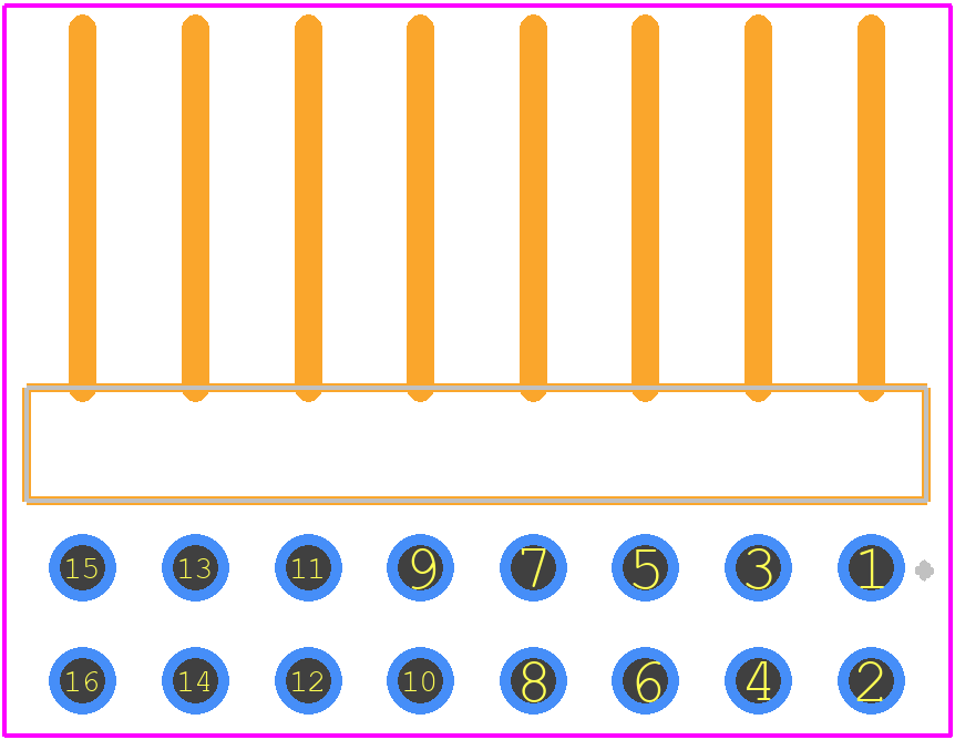 TSW-108-25-L-D-RA - SAMTEC PCB footprint - Other - Other - TSW-108-25-L-D-RA-1