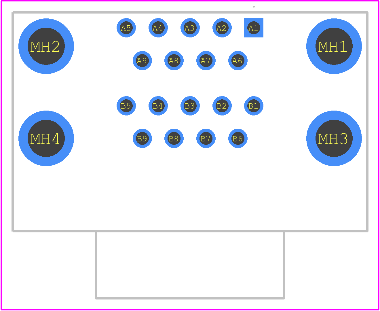 2454917-1 - TE Connectivity PCB footprint - Other - Other - 2454917-1-2