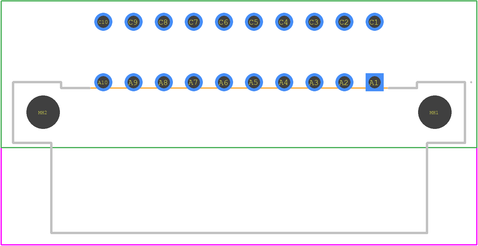 384226-E - TE Connectivity PCB footprint - Other - Other - 384226-E-1
