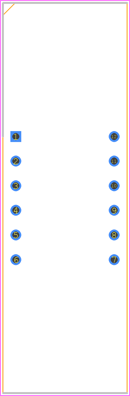 KW4-39FCGA - Luckylight PCB footprint - Dual-In-Line Sockets - Dual-In-Line Sockets - KW4-39FCGA