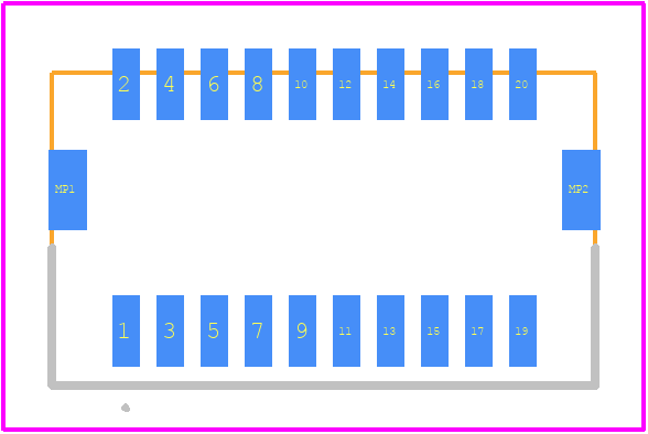 203565-2017 - Molex PCB footprint - Other - Other - 203565-2017-2