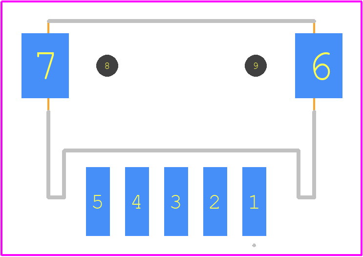 292173-5 - TE Connectivity PCB footprint - Other - Other - 292173-5-1