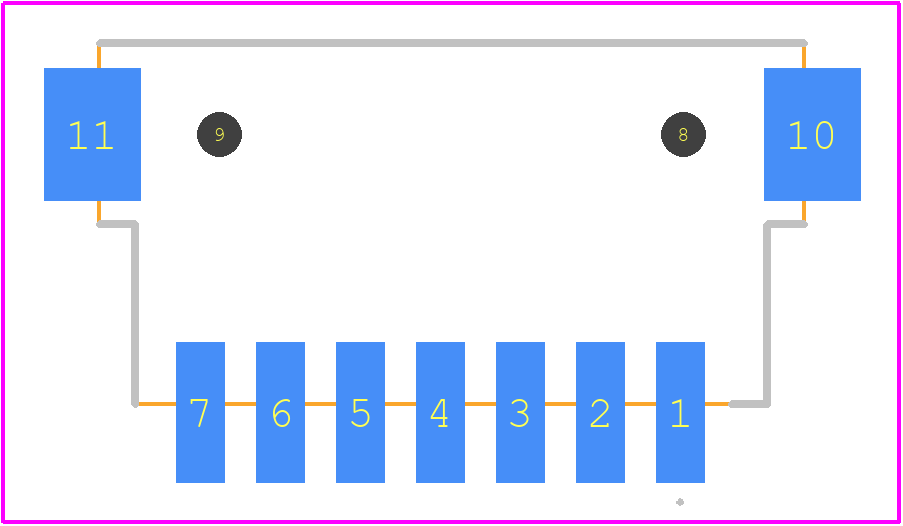 292173-7 - TE Connectivity PCB footprint - Other - Other - 292173-7-2