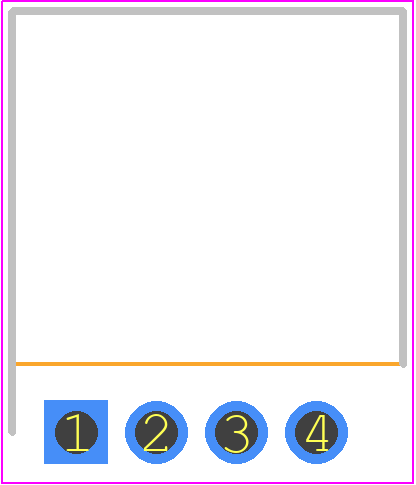292253-4 - TE Connectivity PCB footprint - Header, Shrouded - Right Angle PTH Box - Header, Shrouded - Right Angle PTH Box - 292253-4