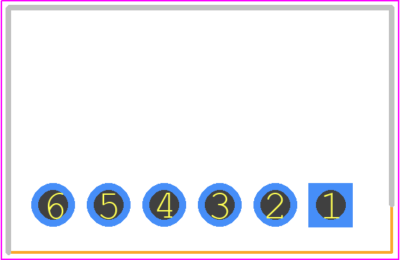 292253-6 - TE Connectivity PCB footprint - Header, Shrouded - Right Angle PTH Box - Header, Shrouded - Right Angle PTH Box - 292253-6