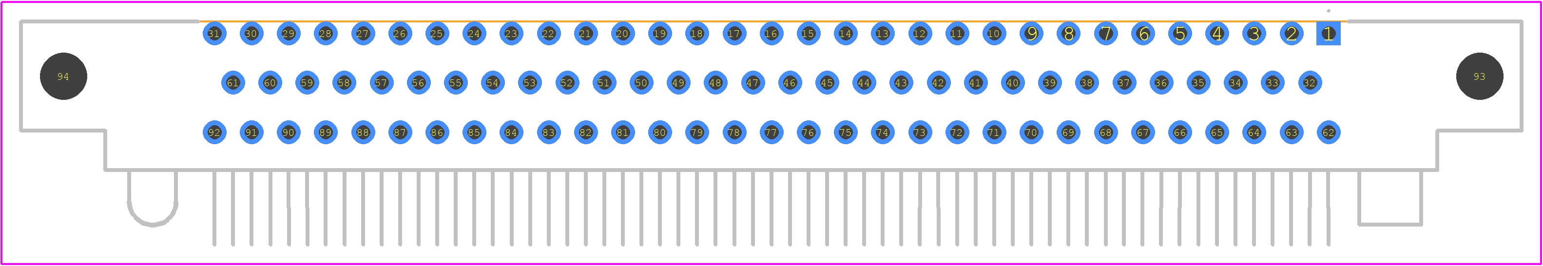 RM352-092-311-2900 - Molex PCB footprint - Other - Other - RM352-092-311-2900-2
