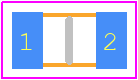 SDR10EZPF4702 - ROHM Semiconductor PCB footprint - Resistor Chip - Resistor Chip - SDR10EZPF4702