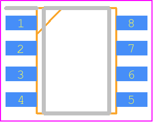 PS9851-1-AX - Renesas Electronics PCB footprint - Small Outline Packages - Small Outline Packages - PS9851-1