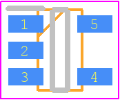 AH3966-WT-7 - Diodes Incorporated PCB footprint - SOT23 (5-Pin) - SOT23 (5-Pin) - TSOT25 (Type A1)