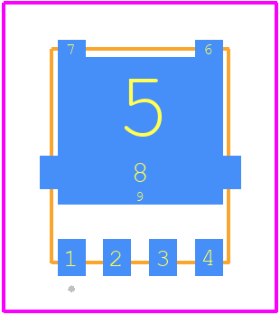 NVMFWS040N10MCLT1G - onsemi PCB footprint - Other - Other - DFNW5 4.90x5.90x1.00, 1.27P CASE 507BA ISSUE  C
