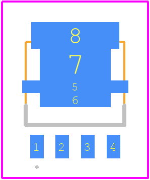 NVMYS003N08LHTWG - onsemi PCB footprint - Other - Other - LFPAK4 4.90x4.15x1.15MM, 1.27P CASE 760AB ISSUE D