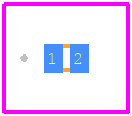 SZNZ8F5V6SMX2WT5G - onsemi PCB footprint - Other - Other - 1mmX0.6mmX0.4mm