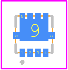 NTTFS008N04CTAG - onsemi PCB footprint - Other - Other - WDFN8 3.3x3.3, 0.65P CASE 511AB
