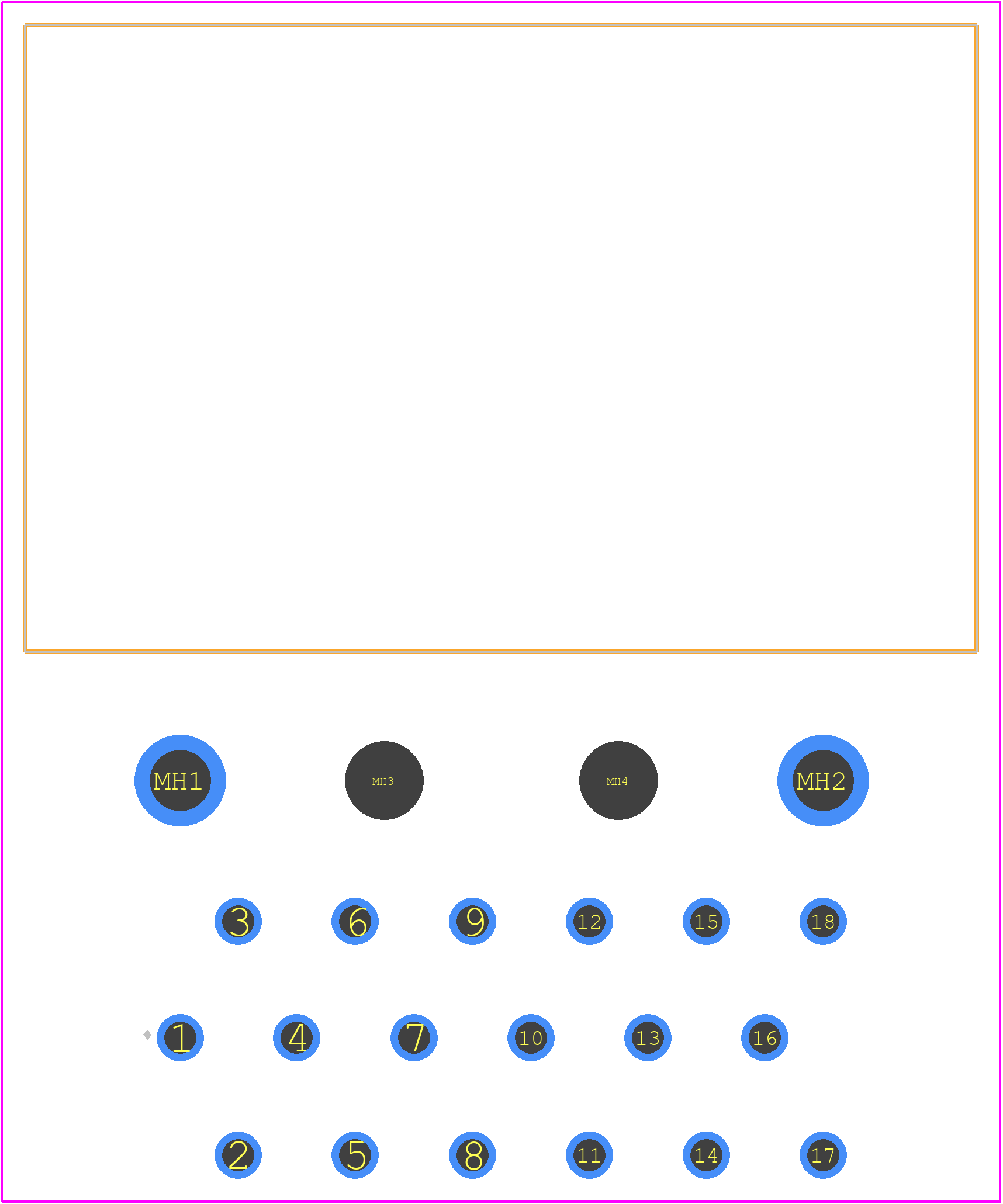 344103-1 - TE Connectivity PCB footprint - Other - Other - 344103-1-4