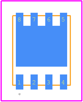FDMS003N08C - onsemi PCB footprint - Other - Other - PQFN8 5X6, 1.27P CASE 483AF ISSUE A