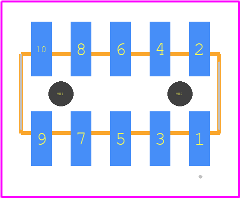 SMM-105-02-S-D-LC - SAMTEC PCB footprint - Other - Other - SMM-105-02-S-D-LC-2