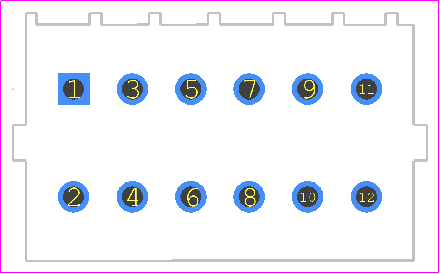 350213-1 - TE Connectivity PCB footprint - Other - Other - 350213-1-2
