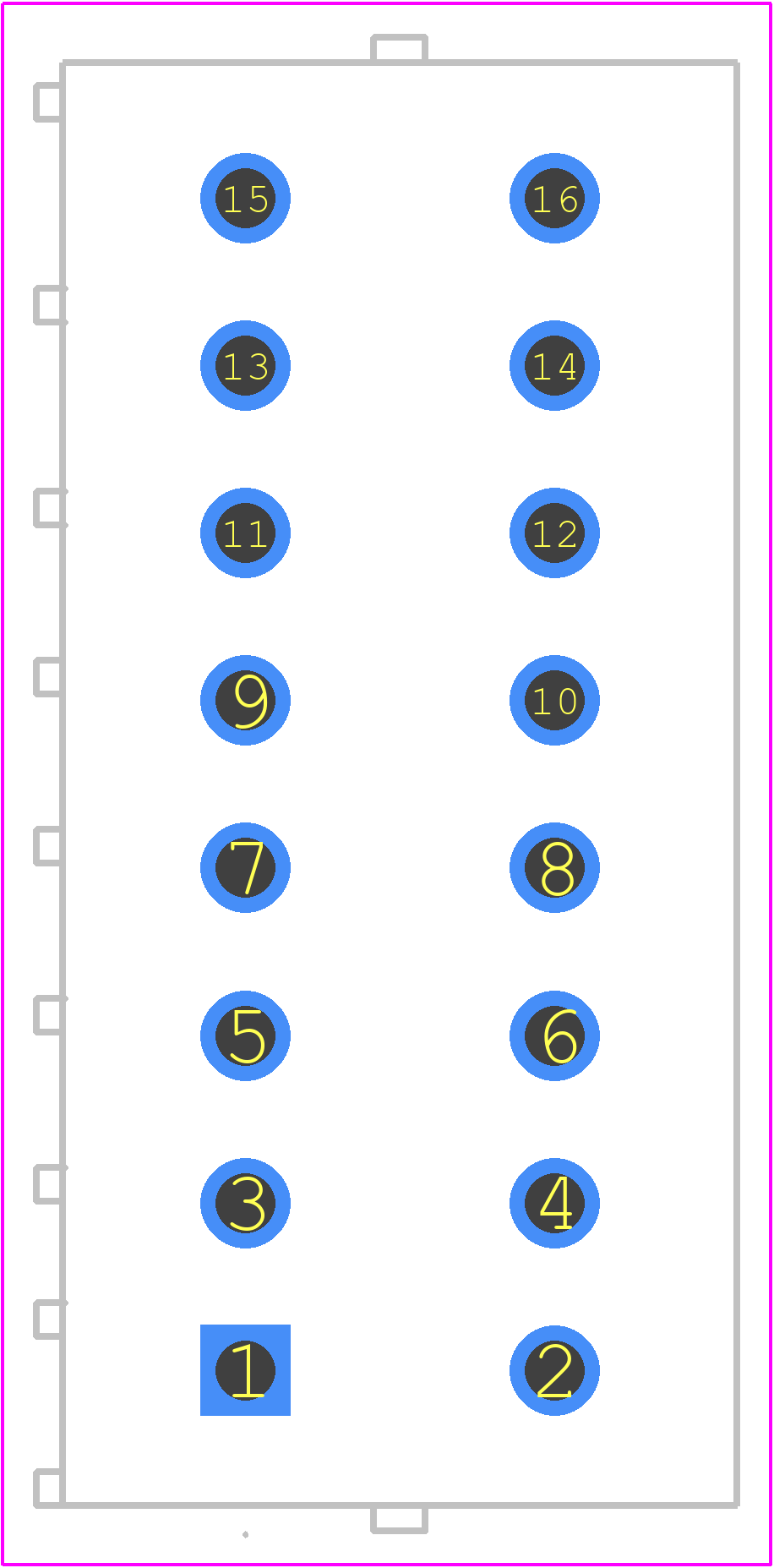 350214-1 - TE Connectivity PCB footprint - Other - Other - 350214-1-1
