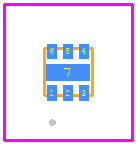 NCP152MX280120TCG - onsemi PCB footprint - Other - Other - XDFN6 1.20x1.20, 0.40P CASE 711AT ISSUE C_2024