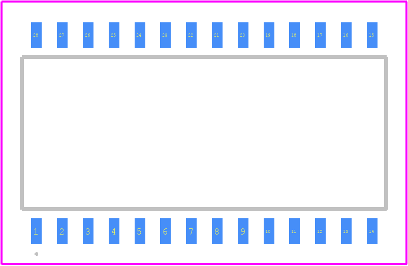 FAN7389MX1 - onsemi PCB footprint - Other - Other - 28-Lead, Small Outline Integrated Circuit Wide Body (SOIC)