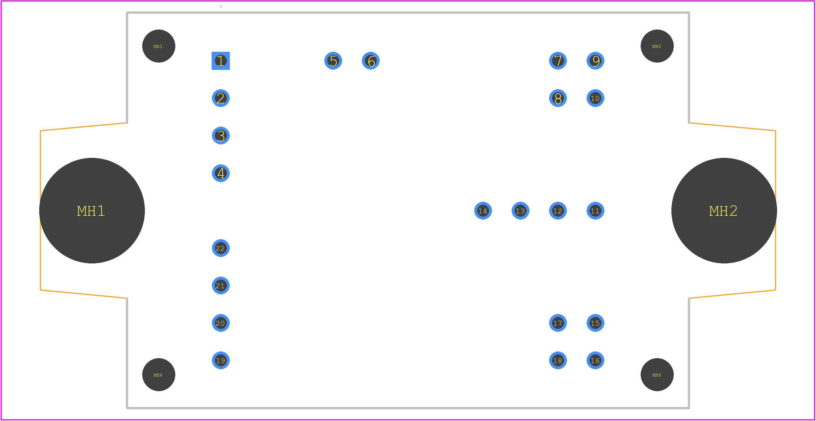 NXH015F120M3F1PTG - onsemi PCB footprint - Other - Other - PIM22 33.80x42.50x10.00 CASE 180HL ISSUE O_2024-1