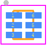 NL27WZ16MU1TCG-Q - onsemi PCB footprint - Small Outline No-lead - Small Outline No-lead - UDFN6 1.45x1.0 0.5P CASE 517AQ ISSUE O_2024