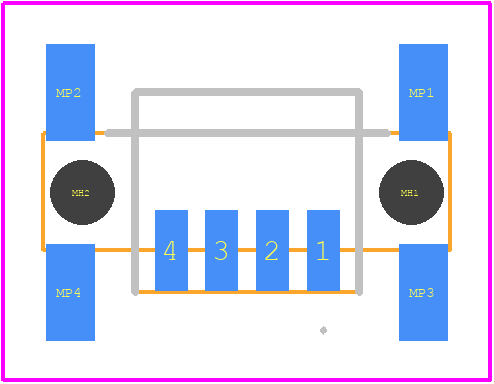 284697-E - TE Connectivity PCB footprint - Other - Other - 284697-E-2