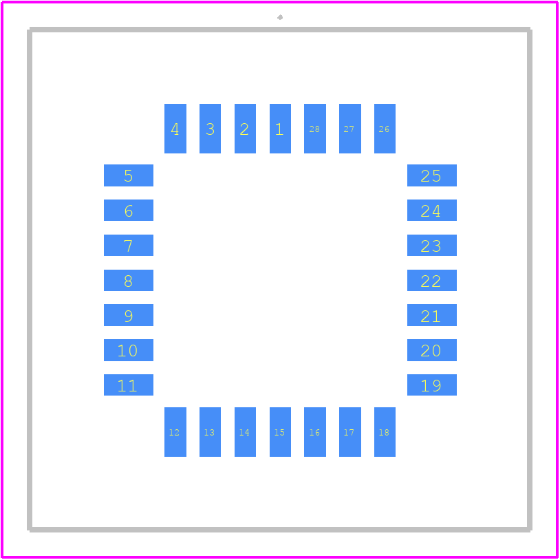 PLCC-28-AT-SMT - Adam Tech PCB footprint - Other - Other - PLCC-28