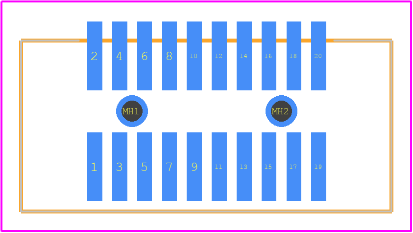 5-104549-2 - TE Connectivity PCB footprint - Other - Other - 5-104549-2-2