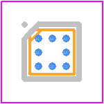 MAX4252EBL+T - Analog Devices PCB footprint - BGA - BGA - B9+5