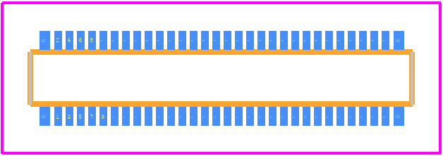 DF40C-60DP-0.4V(61) - Hirose PCB footprint - Other - Other - DF40C-60DP-0.4V(61)