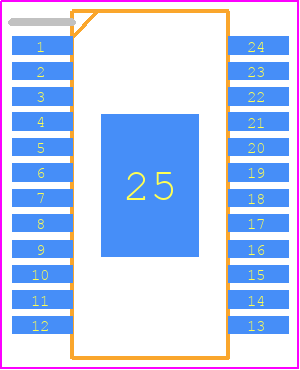 BC68F2140 - Holtek PCB footprint - Small Outline Packages - Small Outline Packages - BC68F2140-AP