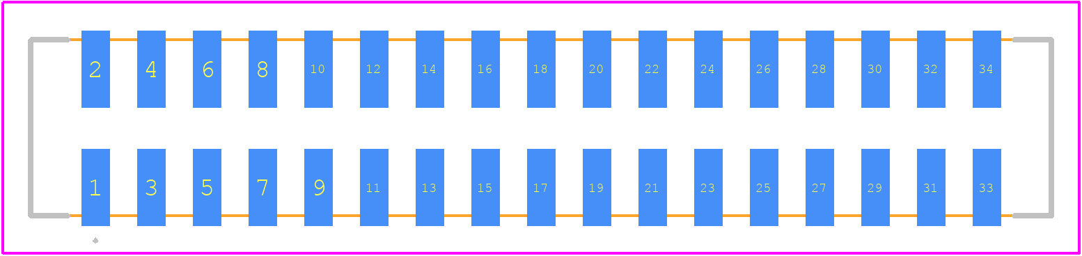 87832-3414 - Molex PCB footprint - Other - Other - 87832-3414-1