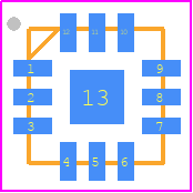 SAC3002AQ3 - SUPER PCB footprint - Quad Flat No-Lead - Quad Flat No-Lead - SAC3002AQ3