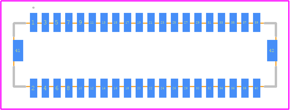 DF20EF-40DP-1V(52) - Hirose PCB footprint - Other - Other - DF20EF-40DP-1V(52)-1