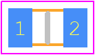 3430A2F51RTDF - TE Connectivity PCB footprint - Resistor Chip - Resistor Chip - 3430A2F51RTDF