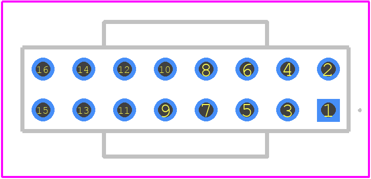 1-2314812-6 - TE Connectivity PCB footprint - Other - Other - 1-2314812-6-2