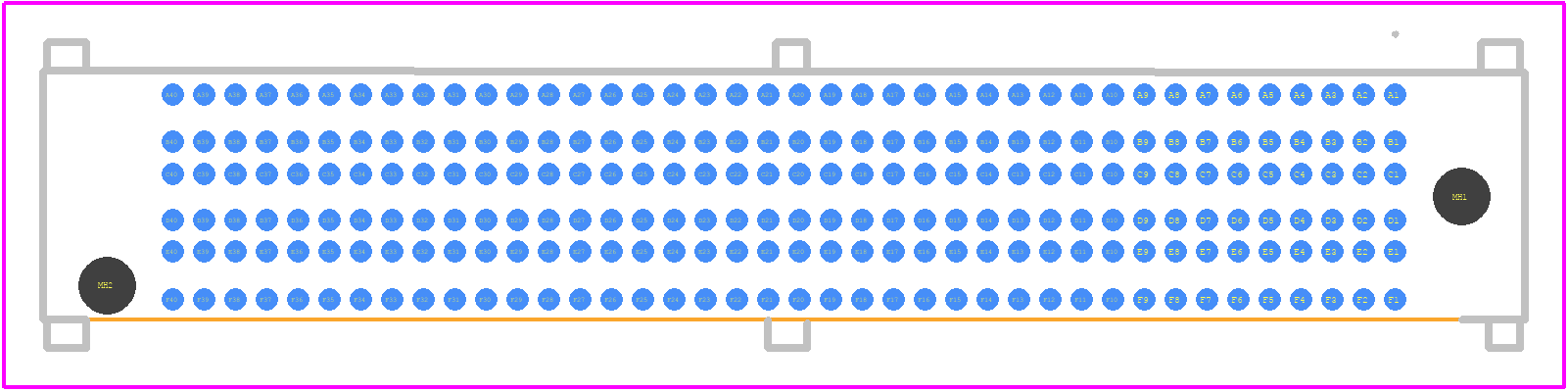 SEAM8-40-S02.0-S-06-3 - SAMTEC PCB footprint - Other - Other - SEAM8-40-S02.0-S-06-3-1