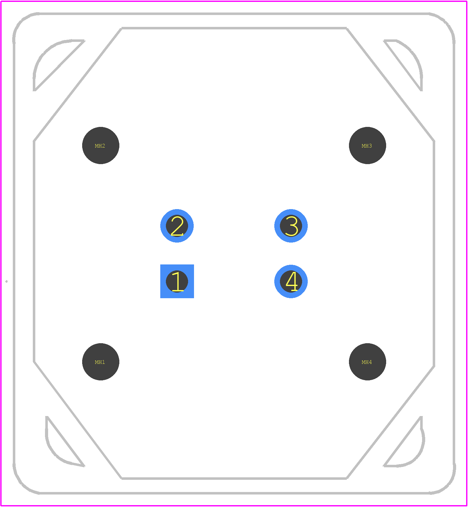 DT15-4P-G003 - TE Connectivity PCB footprint - Other - Other - DT15-4P-G003-2