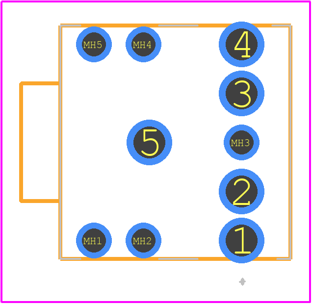 161-3525L-E - Kobiconn PCB footprint - Other - Other - 161-3525L-E-2