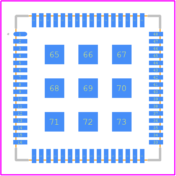 ST50H - AcSip PCB footprint - Other - Other - LGA73
