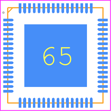 ASM1352R - ASMEDIA TECHNOLOGY INC PCB footprint - Quad Flat No-Lead - Quad Flat No-Lead - 64-PIN QFN