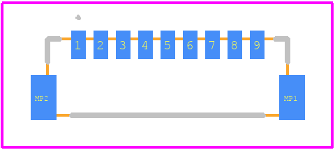 DF52-9S-0.8H - Hirose PCB footprint - Other - Other - DF52-9S-0.8H-2