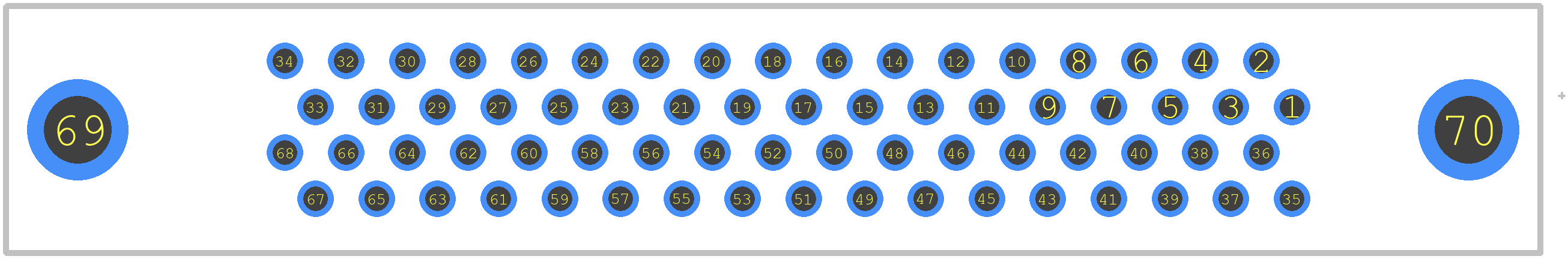 5749069-7 - TE Connectivity PCB footprint - Other - Other - 5749069-7
