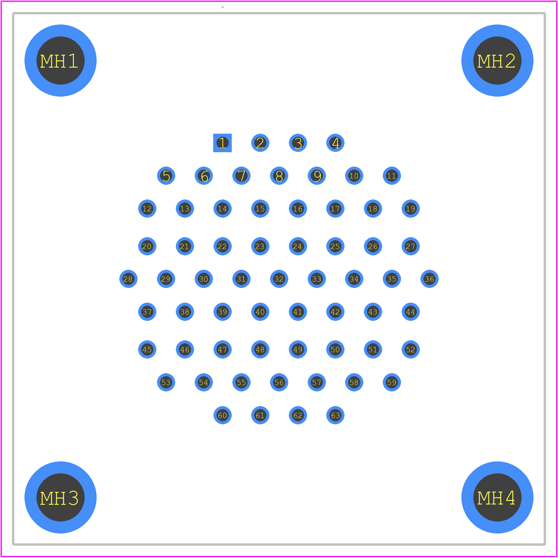 206455-2 - TE Connectivity PCB footprint - Other - Other - 206455-2-4